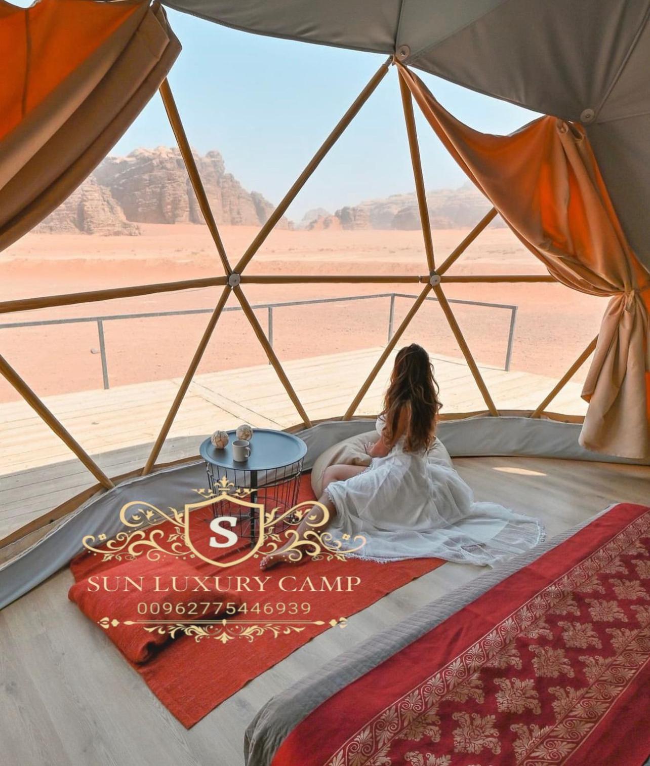 Sun Luxury Camp &Tour Leilighet Wadi Rum Eksteriør bilde